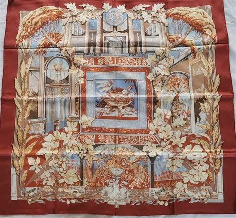 hermes carre pompeienne|hermes scarf signature.